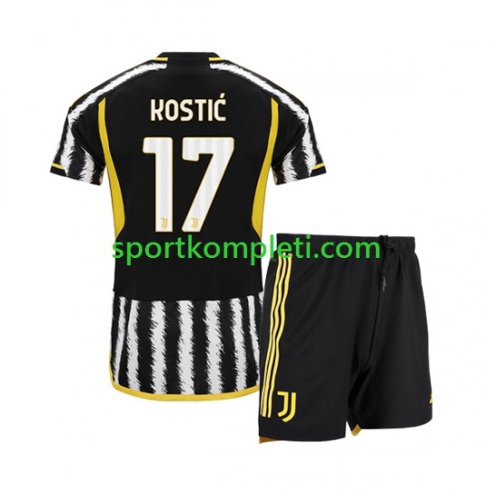 Juventus Djeca Domaći Nogometni Dres Filip Kostic 17 2023-2024 Kratki Rukavi