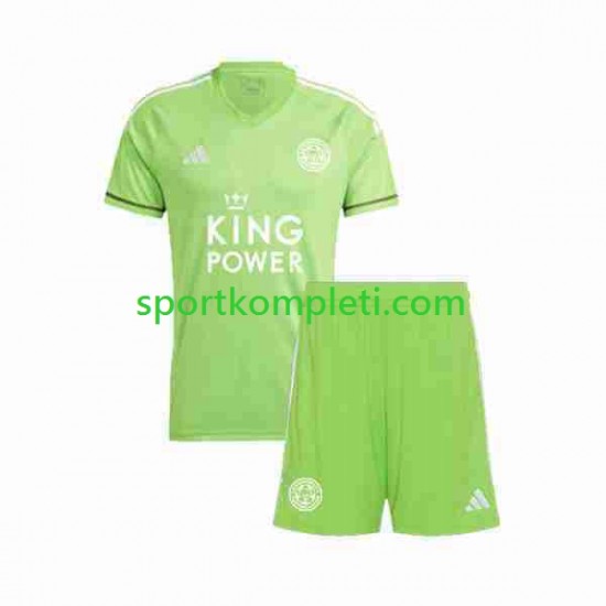Leicester City Vratar Djeca Gostujući Nogometni Dres 2023-2024 Kratki Rukavi Leicester City Vratar Djeca Gostujući Nogometni Dres 2023-2024 Kratki Rukavi