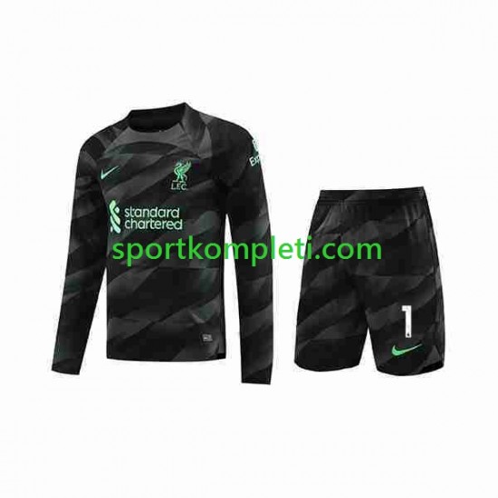 Liverpool Vratar Djeca Gostujući Nogometni Dres A.Becker 1 2023-2024 Dugi Rukavi