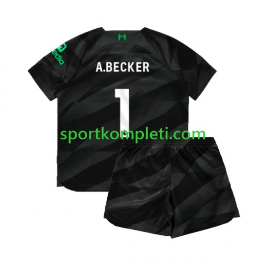 Liverpool Vratar Djeca Gostujući Nogometni Dres A.Becker 1 2023-2024 Kratki Rukavi