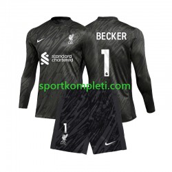 Liverpool Vratar Djeca Domaći Nogometni Dres Alisson Becker 1 2024-2025 Dugi Rukavi