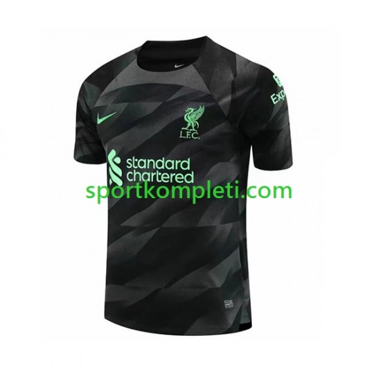 Liverpool Vratar Muškarci Gostujući Nogometni Dres 2023-2024 Kratki Rukavi