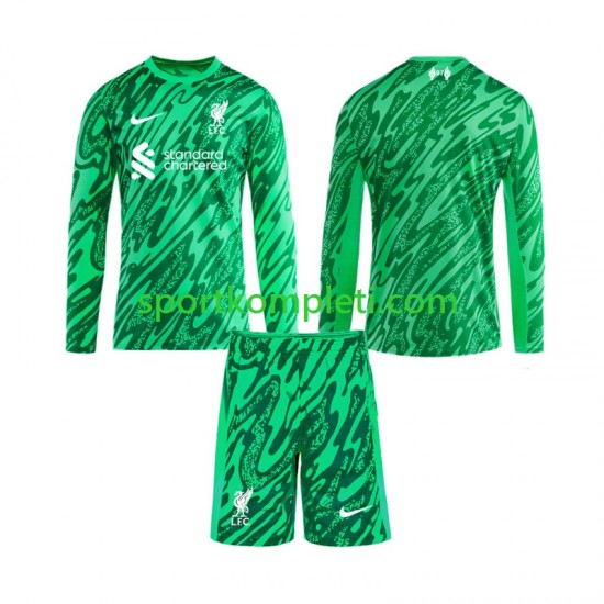 Liverpool Vratar Djeca Gostujući Nogometni Dres 2024-2025 Dugi Rukavi