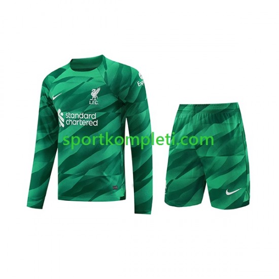 Liverpool Vratar Djeca Domaći Nogometni Dres 2023-2024 Dugi Rukavi