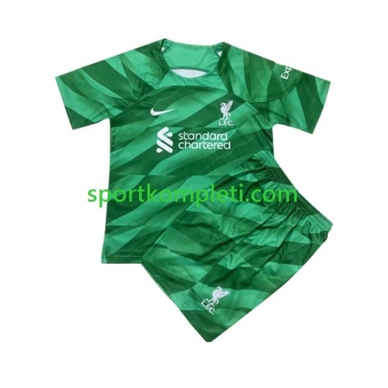 Liverpool Vratar Djeca Domaći Nogometni Dres 2023-2024 Kratki Rukavi