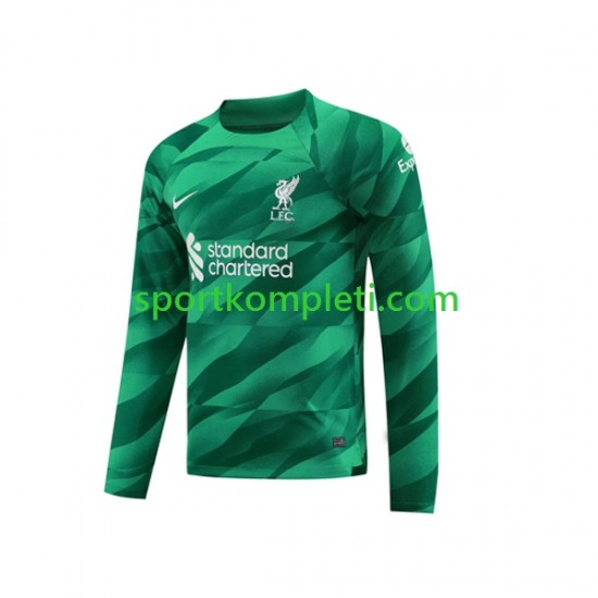 Liverpool Vratar Muškarci Domaći Nogometni Dres 2023-2024 Dugi Rukavi