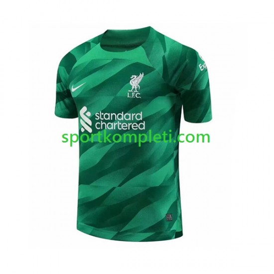 Liverpool Vratar Muškarci Domaći Nogometni Dres 2023-2024 Kratki Rukavi