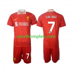 Liverpool Djeca Domaći Nogometni Dres Luis Diaz 7 2024-2025 Kratki Rukavi