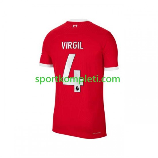 Liverpool Muškarci Domaći Nogometni Dres Virgil van Dijk 4 2023-2024 Kratki Rukavi