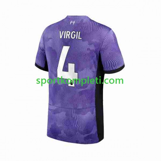 Liverpool Muškarci Treći Nogometni Dres Virgil van Dijk 4 2023-2024 Kratki Rukavi