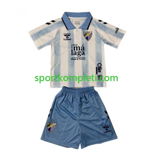 Málaga CF Djeca Domaći Nogometni Dres 2023-2024 Kratki Rukavi