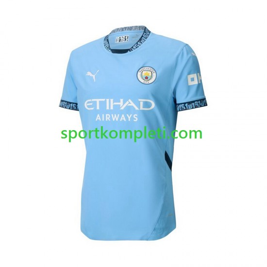 Manchester City Plava Muškarci Domaći Nogometni Dres 2024-2025 Kratki Rukavi