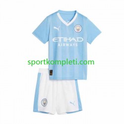Manchester City Djeca Domaći Nogometni Dres 2023-2024 Kratki Rukavi