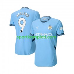 Manchester City Plava Muškarci Domaći Nogometni Dres Erling Haaland 9 2024-2025 Kratki Rukavi