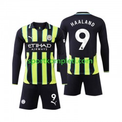 Manchester City Djeca Gostujući Nogometni Dres Erling Haaland 9 2024-2025 Dugi Rukavi