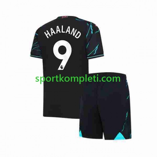 Manchester City Djeca Treći Nogometni Dres Erling Haaland 9 2023-2024 Kratki Rukavi