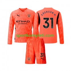 Manchester City Vratar Djeca Gostujući Nogometni Dres Ederson Moraes 31 2024-2025 Dugi Rukavi