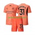 Manchester City Vratar Djeca Gostujući Nogometni Dres Ederson Moraes 31 2024-2025 Kratki Rukavi
