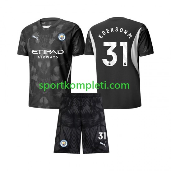 Manchester City Vratar Djeca Četvrti Nogometni Dres Ederson Moraes 31 2024-2025 Kratki Rukavi