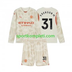 Manchester City Vratar Djeca Treći Nogometni Dres Ederson Moraes 31 2024-2025 Dugi Rukavi
