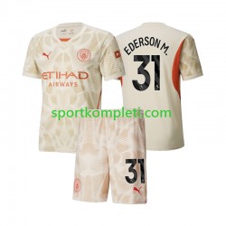 Manchester City Vratar Djeca Treći Nogometni Dres Ederson Moraes 31 2024-2025 Kratki Rukavi
