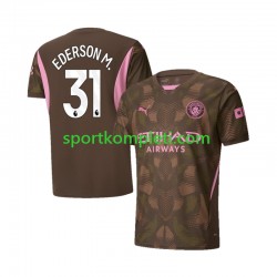 Manchester City Vratar Muškarci Domaći Nogometni Dres Ederson Moraes 31 2024-2025 Kratki Rukavi