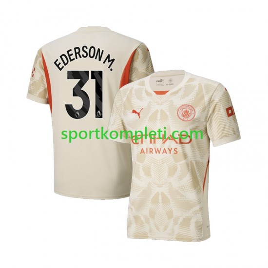 Manchester City Vratar Muškarci Treći Nogometni Dres Ederson Moraes 31 2024-2025 Kratki Rukavi