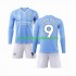 Manchester City Djeca Domaći Nogometni Dres Haaland 9 2023-2024 Dugi Rukavi