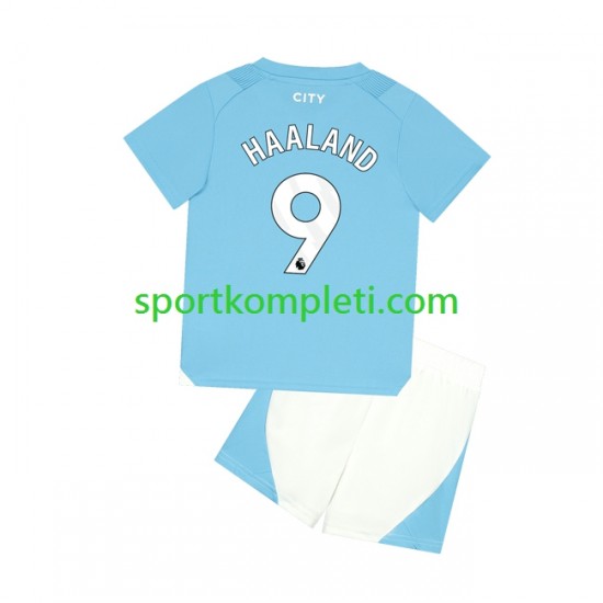 Manchester City Djeca Domaći Nogometni Dres Haaland 9 2023-2024 Kratki Rukavi
