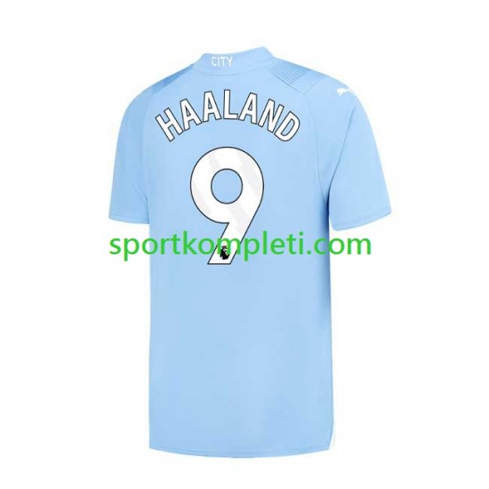 Manchester City Muškarci Domaći Nogometni Dres Haaland 9 2023-2024 Kratki Rukavi