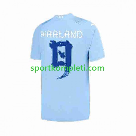 Japan Manchester City Muškarci Domaći Nogometni Dres Haaland 9 ese Tour Printing 2023-2024 Kratki Rukavi