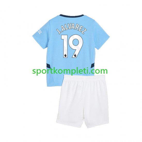 Manchester City Djeca Domaći Nogometni Dres Julian Alvarez 19 2024-2025 Kratki Rukavi
