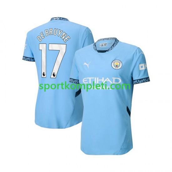 Manchester City Plava Muškarci Domaći Nogometni Dres Kevin De Bruyne 17 2024-2025 Kratki Rukavi