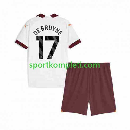 Manchester City Djeca Gostujući Nogometni Dres Kevin De Bruyne 17 2023-2024 Kratki Rukavi