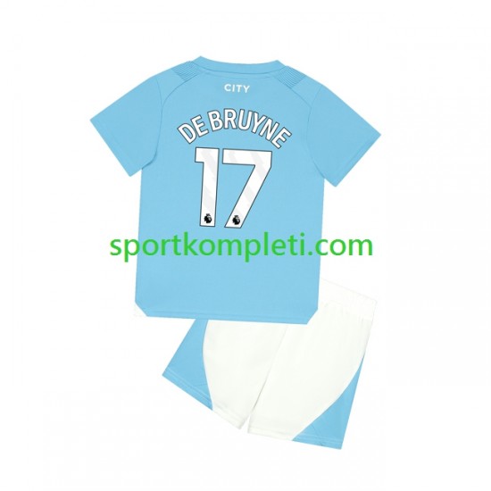 Manchester City Djeca Domaći Nogometni Dres Kevin De Bruyne 17 2023-2024 Kratki Rukavi