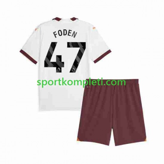 Manchester City Djeca Gostujući Nogometni Dres Phil Foden 47 2023-2024 Kratki Rukavi
