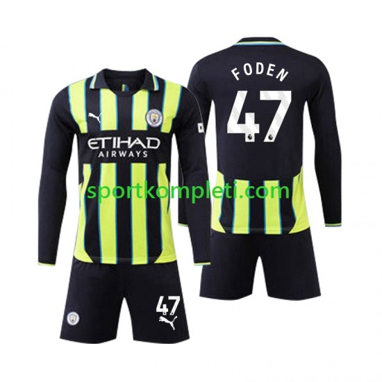 Manchester City Djeca Gostujući Nogometni Dres Phil Foden 47 2024-2025 Dugi Rukavi