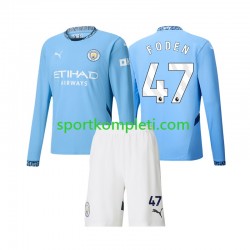 Manchester City Djeca Domaći Nogometni Dres Phil Foden 47 2024-2025 Dugi Rukavi