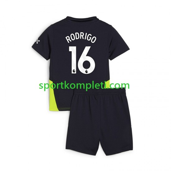 Manchester City Djeca Gostujući Nogometni Dres RODRIGO 16 2024-2025 Kratki Rukavi