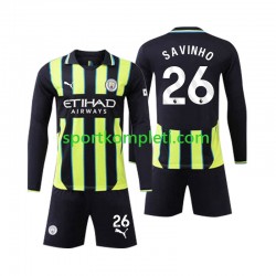 Manchester City Djeca Gostujući Nogometni Dres Savinho 26 2024-2025 Dugi Rukavi
