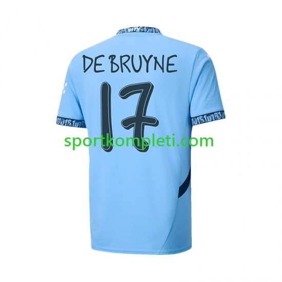 Manchester City Muškarci Domaći Nogometni Dres UCL Font DE BRUYNE 17 2024-2025 Kratki Rukavi