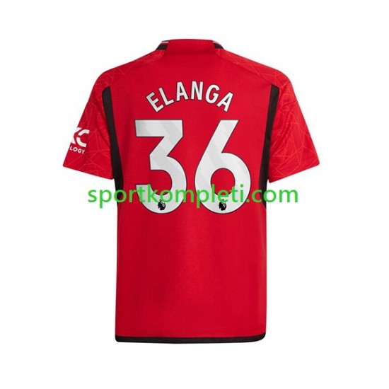 Manchester United Muškarci Domaći Nogometni Dres Anthony Elanga 36 2023-2024 Kratki Rukavi