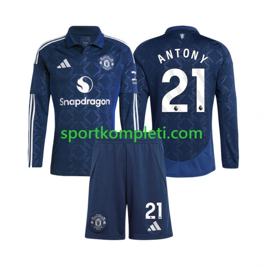 Manchester United Djeca Domaći Nogometni Dres Antony 21 2024-2025 Dugi Rukavi