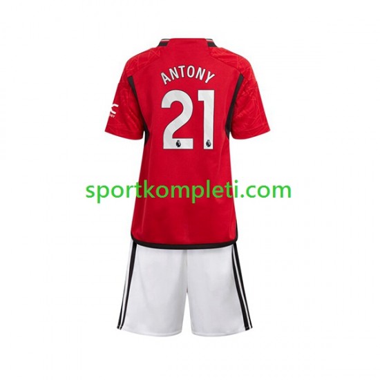Manchester United Djeca Domaći Nogometni Dres Antony Matheus 21 2023-2024 Kratki Rukavi