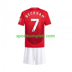 Manchester United Djeca Domaći Nogometni Dres Beckham 7 2024-2025 Kratki Rukavi