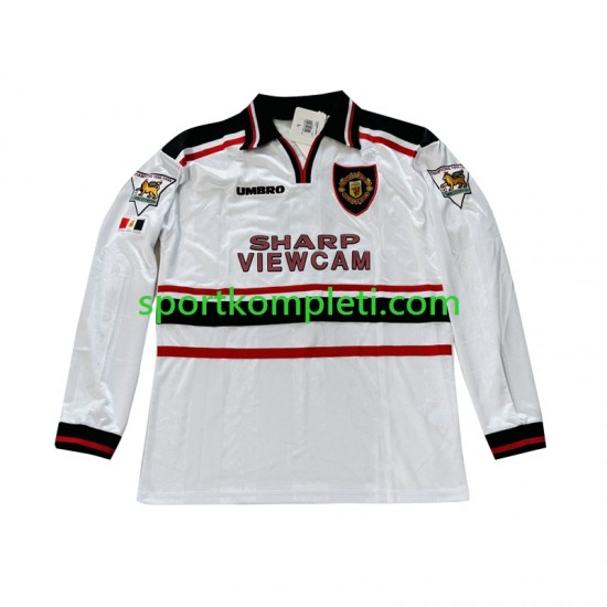 Manchester United Retro Muškarci Gostujući Nogometni Dres Beckham 7 1998-1999 Dugi Rukavi