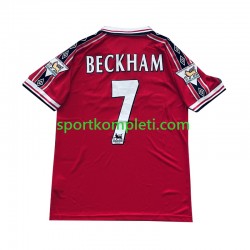 Manchester United Retro Muškarci Domaći Nogometni Dres Beckham 7 1998-1999 Kratki Rukavi