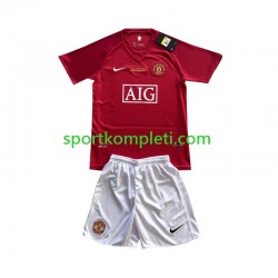 Manchester United Djeca Domaći Nogometni Dres Champion League 2007 Kratki Rukavi