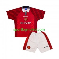 Manchester United Retro Djeca Domaći Nogometni Dres 1996 Kratki Rukavi