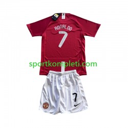 Manchester United Retro Djeca Domaći Nogometni Dres Cristiano Ronaldo 7 Champion League 2007 Kratki Rukavi